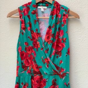 Anthropologie Weston Wear Hip Peplum Floral Tank
